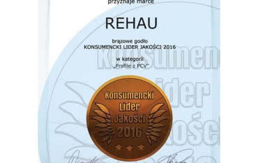 REHAU nagrodzony w kategorii "Profile z PVC"